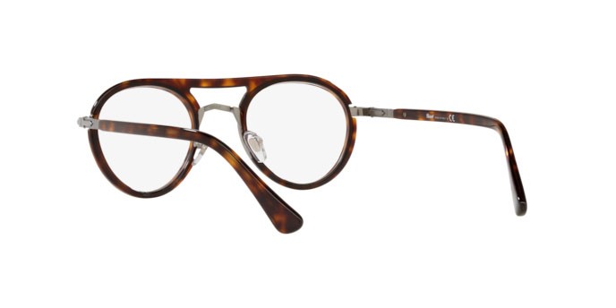 Brillen Persol PO 2485V (1144) farbe gunmetal/havana form pantos gläser demo lens