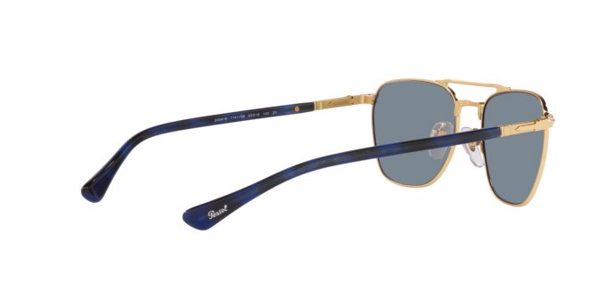 Sonnenbrillen Persol PO 2494S (114156) farbe gold form quadratisch gläser light blue