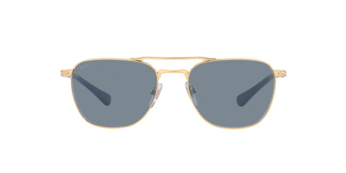 Sonnenbrillen Persol PO 2494S (114156) farbe gold form quadratisch gläser light blue