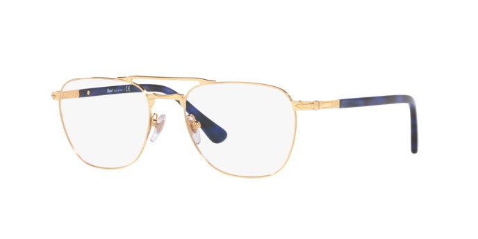 Brillen Persol PO 2494V (1141) farbe gold form quadratisch gläser demo lens