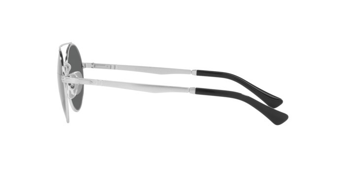 Sonnenbrillen Persol PO 2496S (518/B1) farbe silver form rund gläser dark grey
