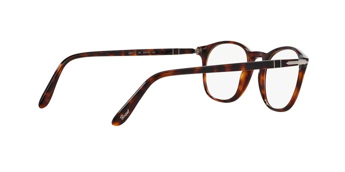 Eyeglasses Persol PO 3007V (24) color havana shape square lenses demo lens