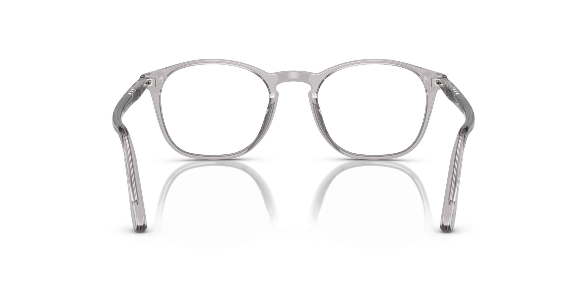 Eyeglasses Persol PO 3007V (309) color grigio trasparente shape square lenses trasparente