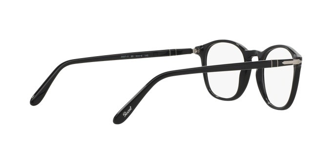 Eyeglasses Persol PO 3007V (95) color black shape square lenses demo lens
