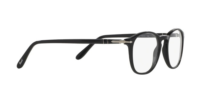 Eyeglasses Persol PO 3007V (95) color black shape square lenses demo lens
