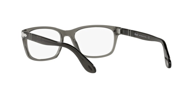 Brillen Persol PO 3012V (1103) farbe taupe grey trasparent form quadratisch gläser demo lens