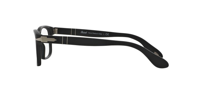 Occhiali da vista PERSOL PO 3012V (900) colore matte black forma quadrato lenti demo lens