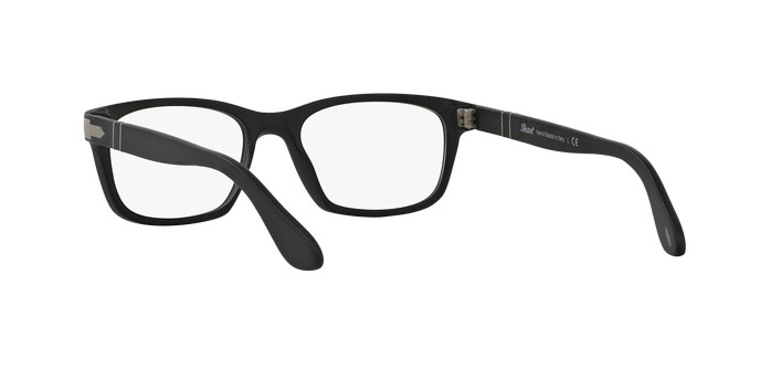 Occhiali da vista PERSOL PO 3012V (900) colore matte black forma quadrato lenti demo lens