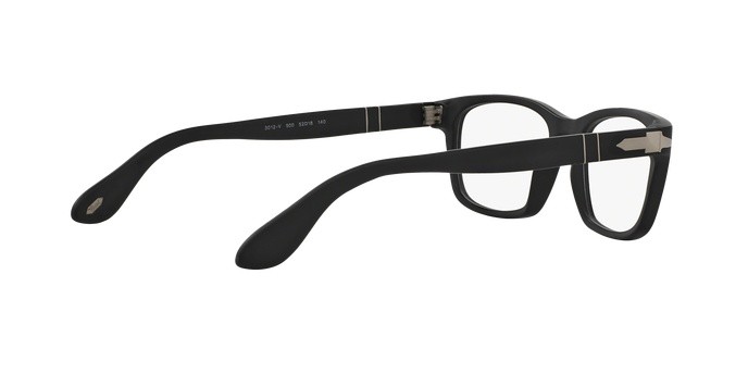 Occhiali da vista PERSOL PO 3012V (900) colore matte black forma quadrato lenti demo lens