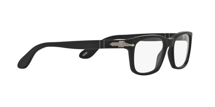 Occhiali da vista PERSOL PO 3012V (900) colore matte black forma quadrato lenti demo lens