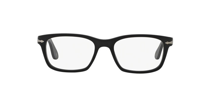 Occhiali da vista PERSOL PO 3012V (900) colore matte black forma quadrato lenti demo lens
