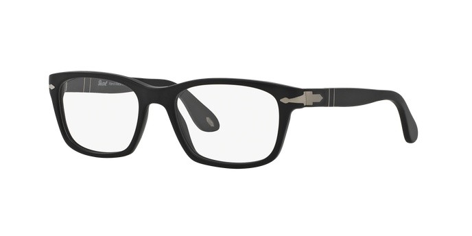 Occhiali da vista PERSOL PO 3012V (900) colore matte black forma quadrato lenti demo lens