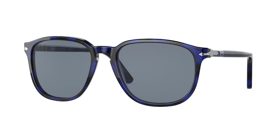 Sonnenbrillen Persol PO 3019S (109956) farbe blue form quadratisch gläser light blue