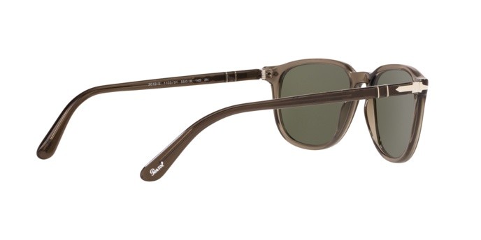 Sonnenbrillen Persol PO 3019S (110331) farbe trasparent grey form quadratisch gläser green