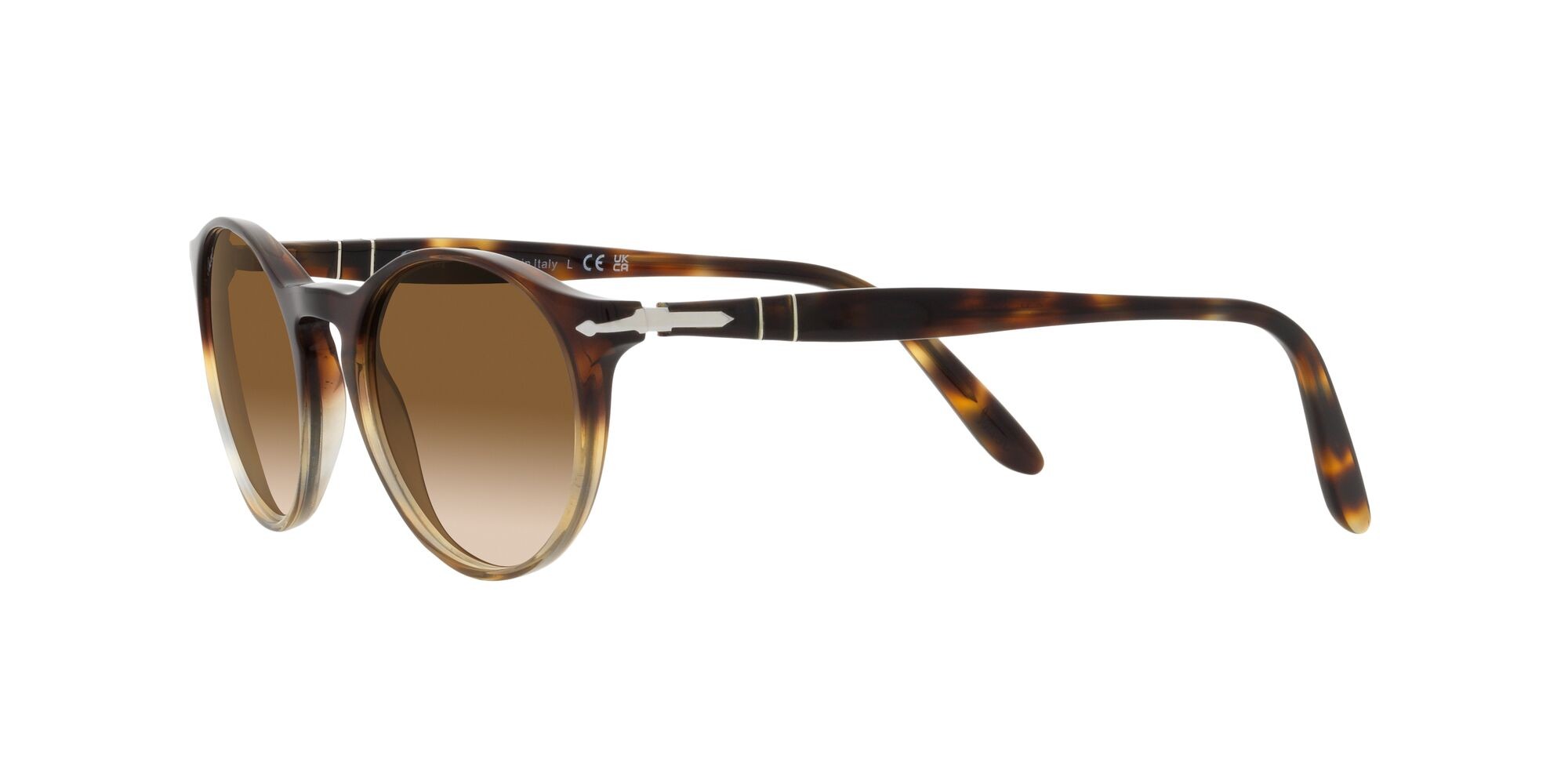 Sonnenbrillen Persol PO 3092SM (115851) farbe gradient brown tortoise form pantos gläser trasparente sfumato marrone