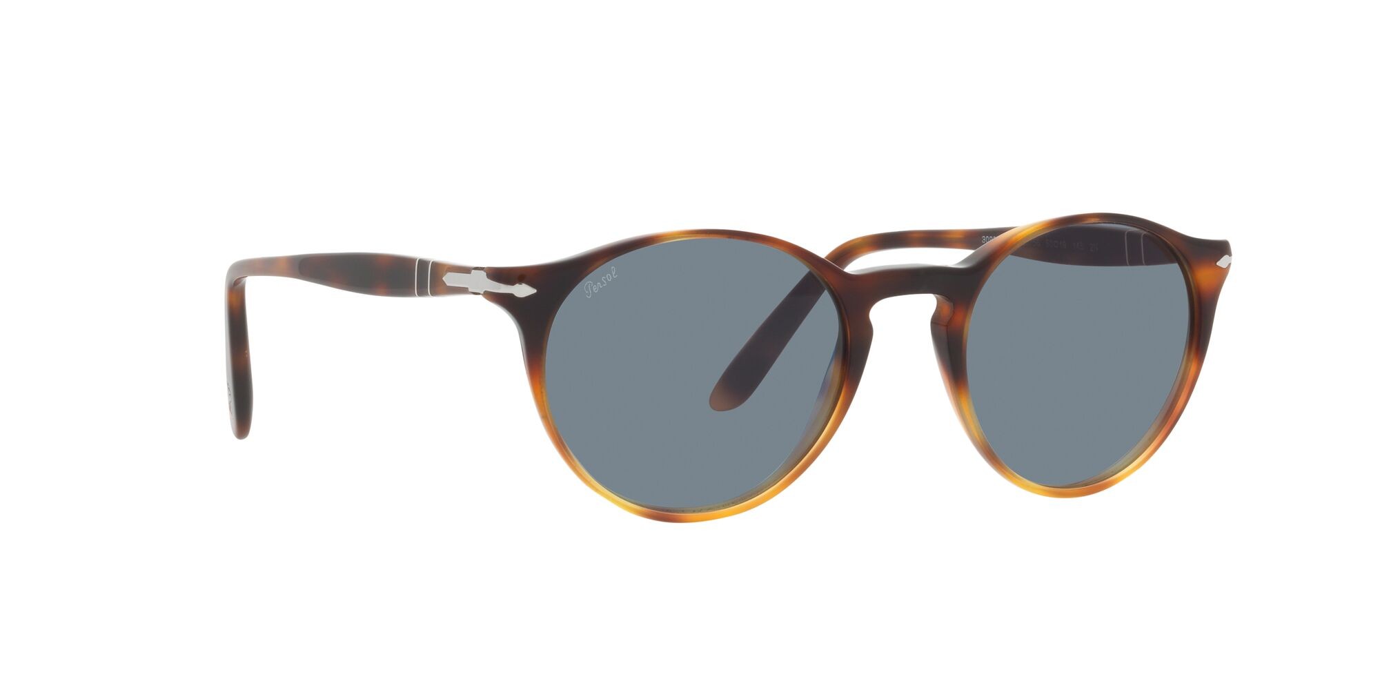 Occhiali da sole Persol PO 3092SM (116056) colore gradient dark-light tortoise forma pantos lenti azzurro