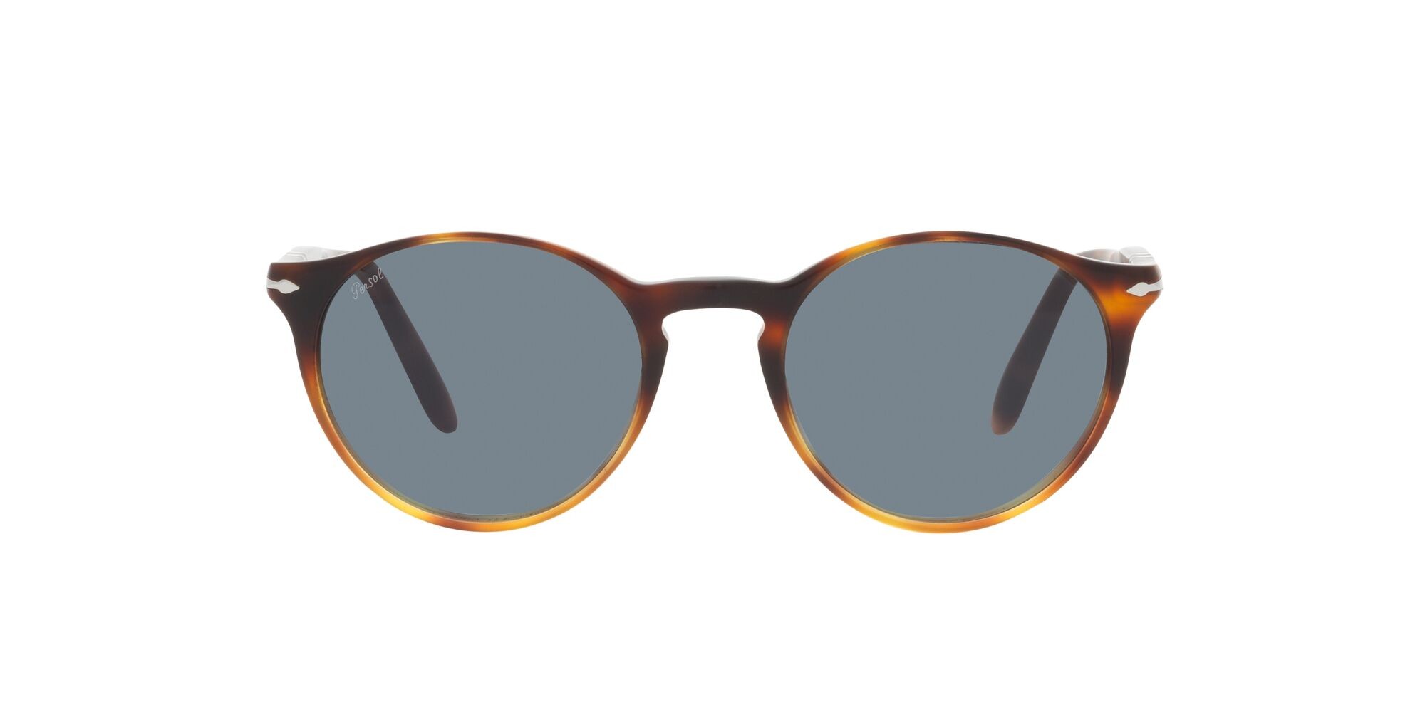 Occhiali da sole Persol PO 3092SM (116056) colore gradient dark-light tortoise forma pantos lenti azzurro