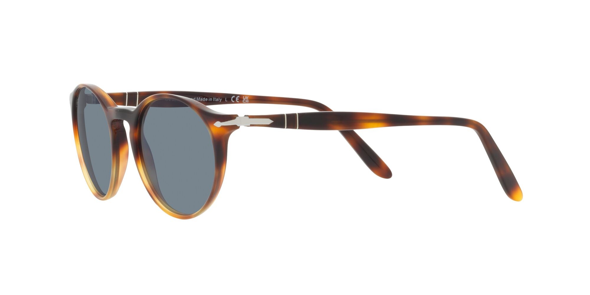 Occhiali da sole Persol PO 3092SM (116056) colore gradient dark-light tortoise forma pantos lenti azzurro