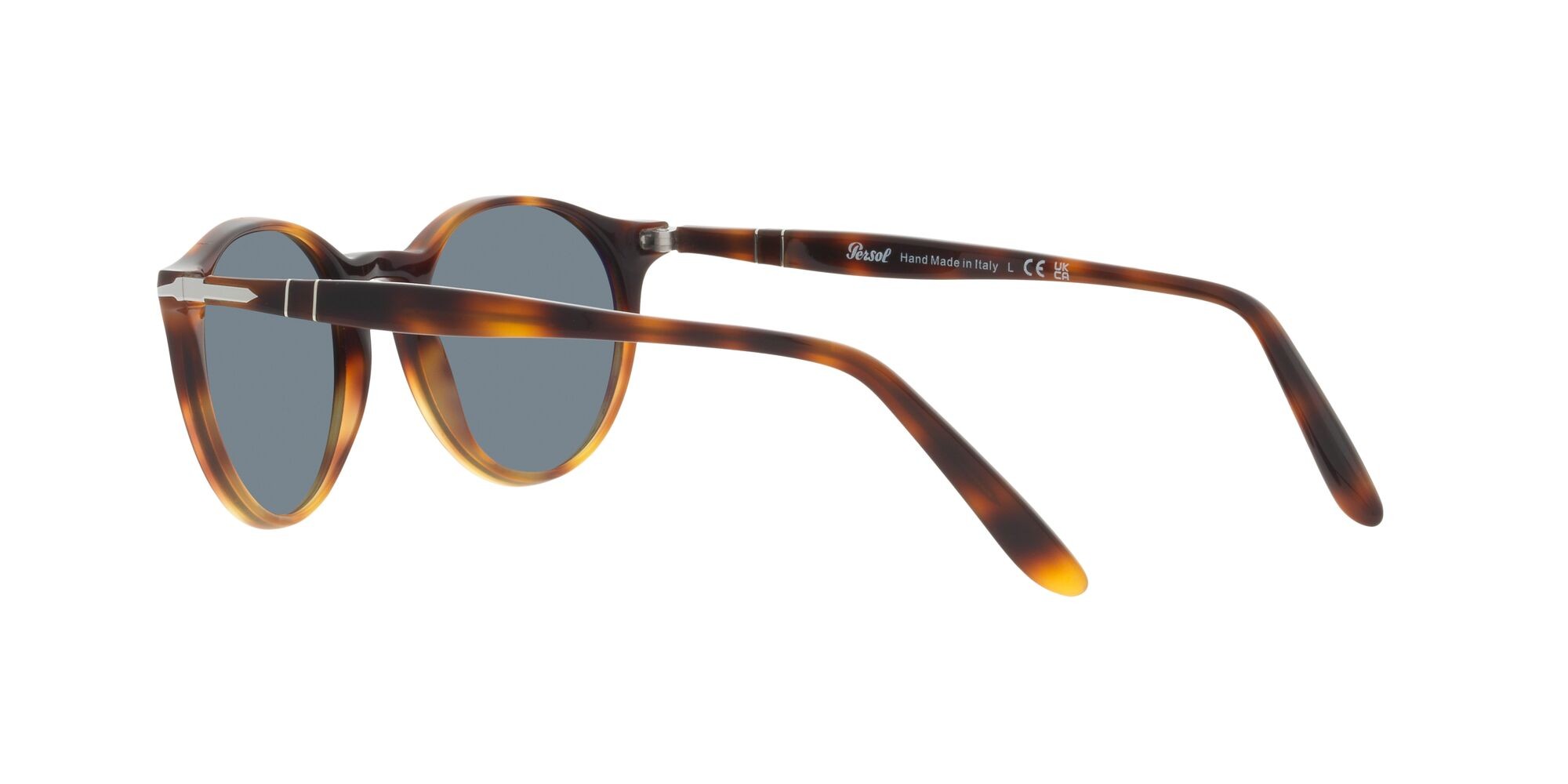 Occhiali da sole Persol PO 3092SM (116056) colore gradient dark-light tortoise forma pantos lenti azzurro