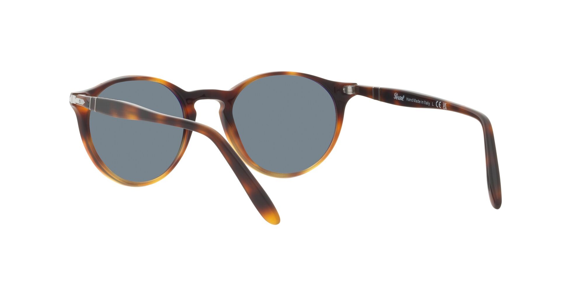 Occhiali da sole Persol PO 3092SM (116056) colore gradient dark-light tortoise forma pantos lenti azzurro