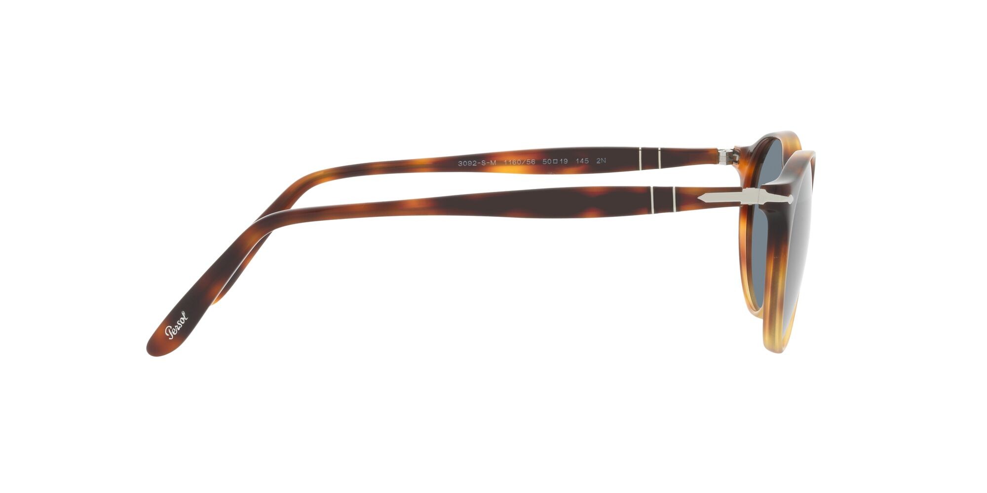 Occhiali da sole Persol PO 3092SM (116056) colore gradient dark-light tortoise forma pantos lenti azzurro