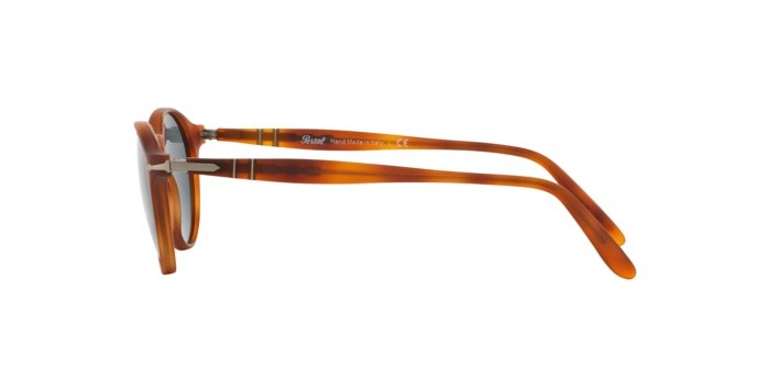 Occhiali da sole Persol PO 3092SM (900656) colore terra di siena forma pantos lenti blue
