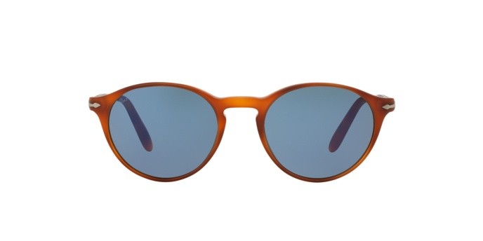 Occhiali da sole Persol PO 3092SM (900656) colore terra di siena forma pantos lenti blue