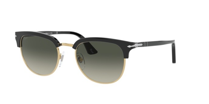 Occhiali da sole Persol PO 3105S (112871) colore black forma pantos lenti grey gradient