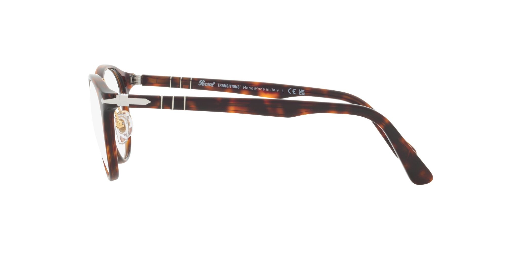 Sunglasses Persol PO 3108S (24/GG) color havana shape pantos lenses transitions 8 sapphire