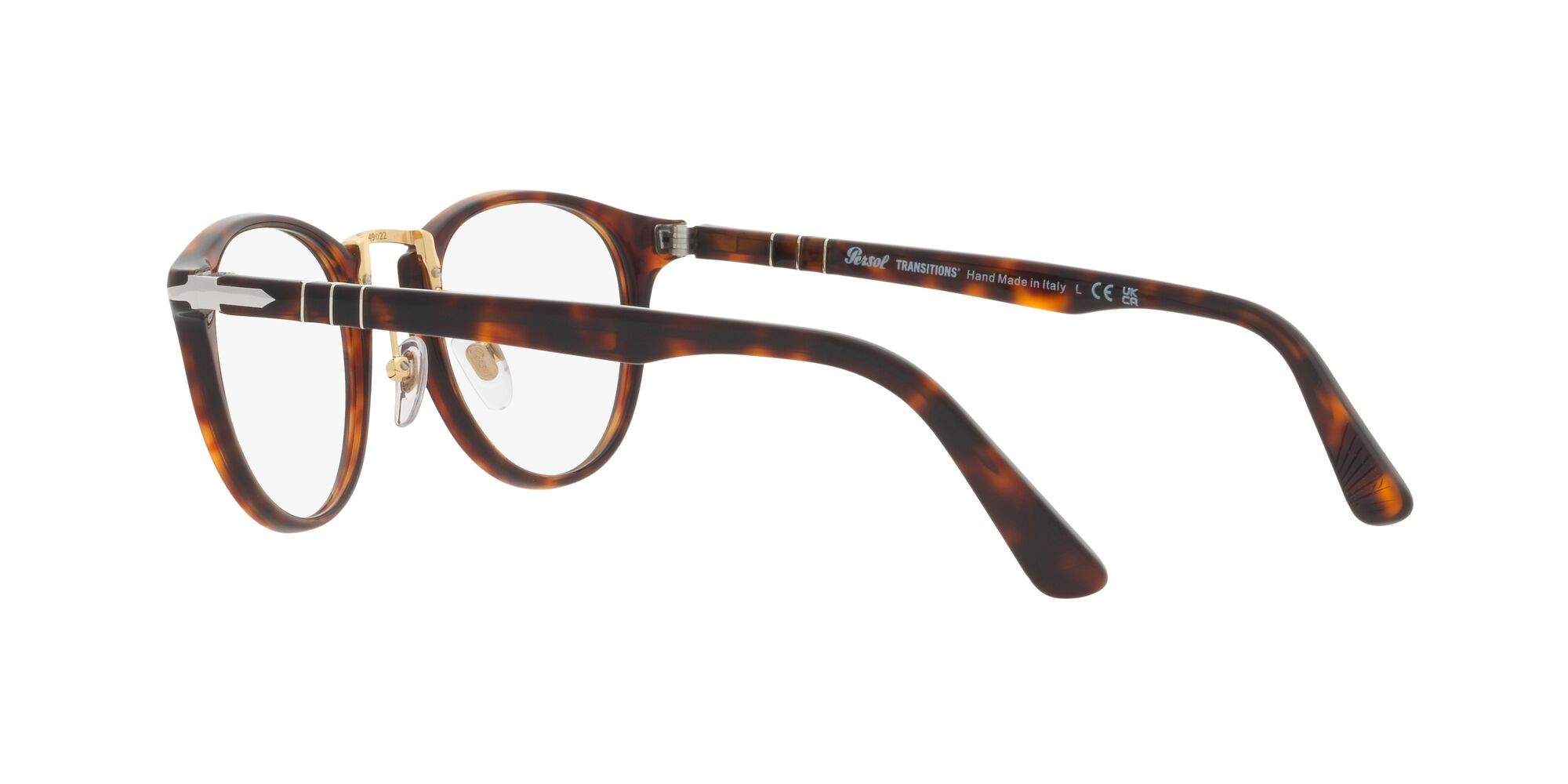 Sunglasses Persol PO 3108S (24/GG) color havana shape pantos lenses transitions 8 sapphire