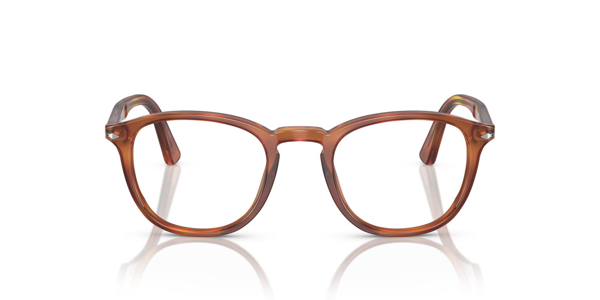 Brillen Persol PO 3143V (96) farbe terra di siena form rechteckig gläser lente demo