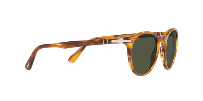 Sonnenbrillen Persol PO 3152S (115731) farbe striped brown form pantos gläser green