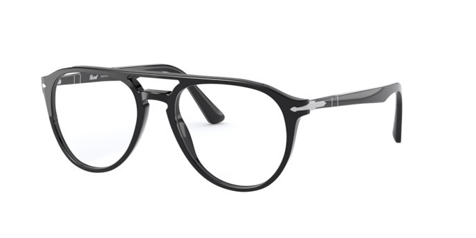 Eyeglasses Persol PO 3160V (095) color nero shape aviator lenses lente demo