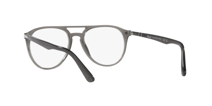 Eyeglasses Persol PO 3160V (1201) color grigio fumo opalino shape aviator lenses lente demo