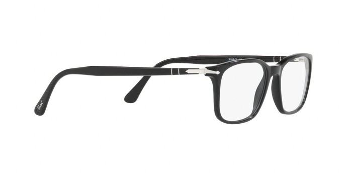 Eyeglasses PERSOL PO 3189V (95) color black shape square lenses demo lens