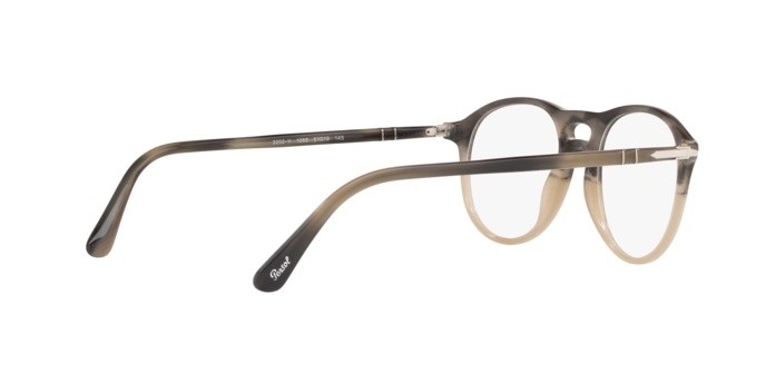 Brillen Persol PO 3202V (1065) farbe grey striped beige gradient form aviator gläser demo lens