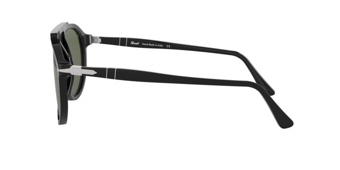 Sonnenbrillen Persol PO 3217S (95/31) farbe black form aviator gläser green