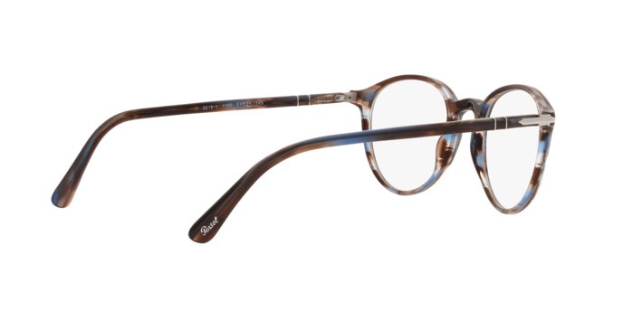 Brillen Persol PO 3218V (1155) farbe striped blue form pantos gläser demo lens
