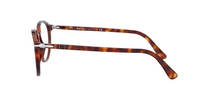 Occhiali da vista Persol PO 3218V (24) colore havana forma pantos lenti demo lens