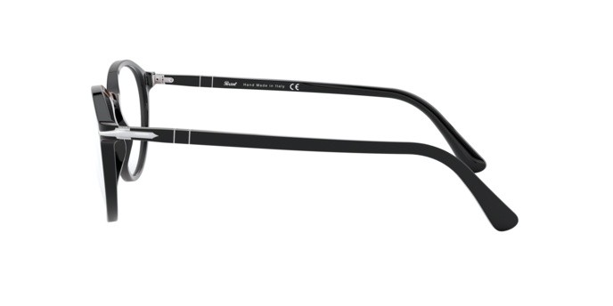 Occhiali da vista Persol PO 3218V (95) colore black forma pantos lenti demo lens