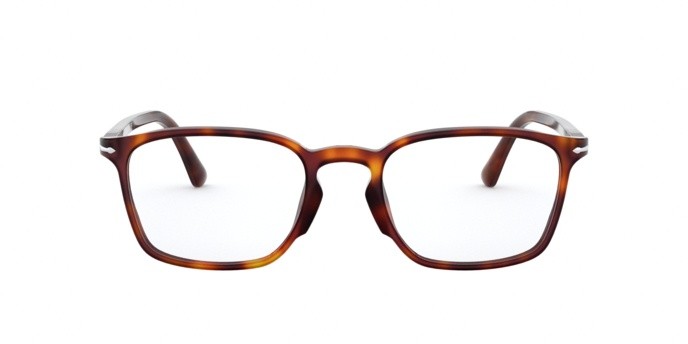 Brillen Persol PO 3227V (24) farbe havana form rechteckig gläser demo lens