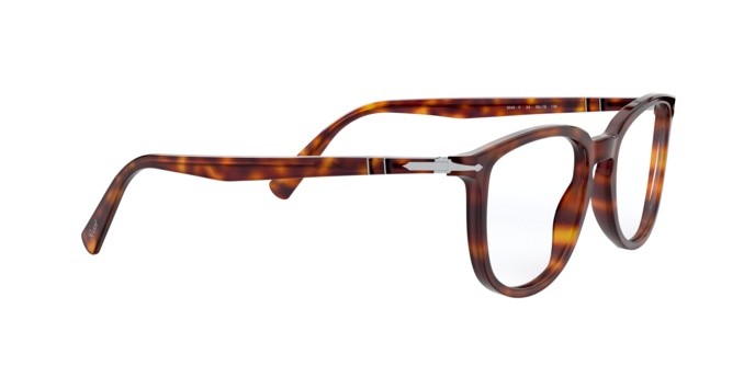 Brillen Persol PO 3240V (24) farbe havana form quadratisch gläser demo lens