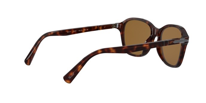 Occhiali da sole Persol PO 3244S (24/33) colore havana forma quadrato lenti brown
