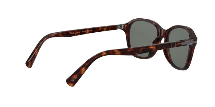 Occhiali da sole Persol PO 3244S (24/58) colore havana forma quadrato lenti polar green