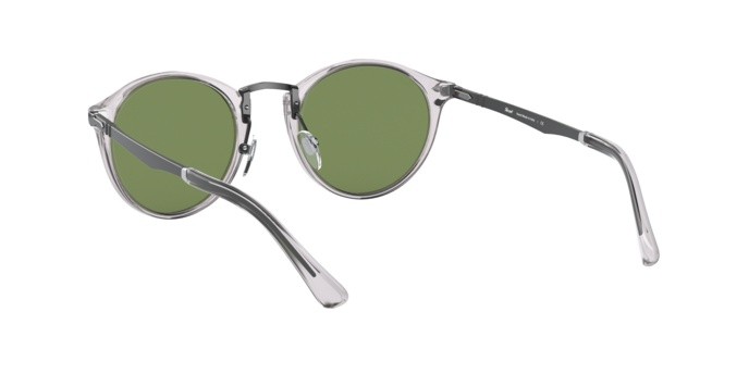 Sonnenbrillen Persol PO 3248S (309/4E) farbe transparent smoke form pantos gläser green