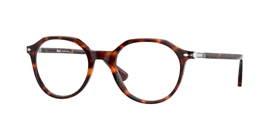 Brillen Persol PO 3253V (24) farbe havana form pantos gläser demo lens