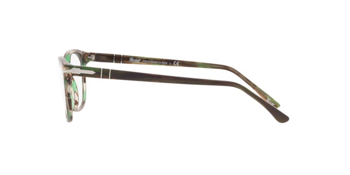 Eyeglasses Persol PO 3258V (1156) color striped green shape pantos lenses demo lens