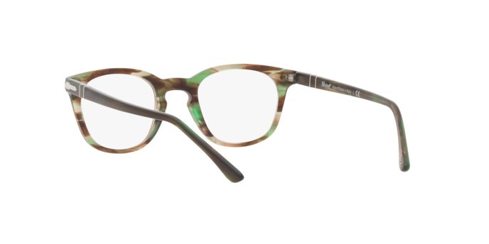 Eyeglasses Persol PO 3258V (1156) color striped green shape pantos lenses demo lens