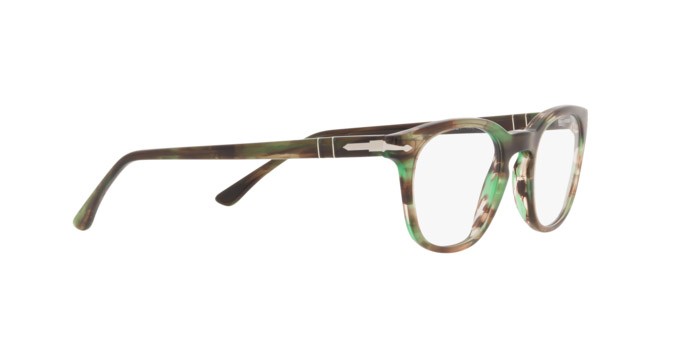 Eyeglasses Persol PO 3258V (1156) color striped green shape pantos lenses demo lens