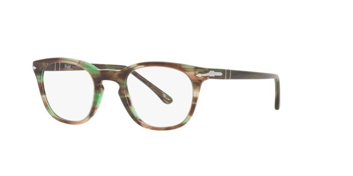 Eyeglasses Persol PO 3258V (1156) color striped green shape pantos lenses demo lens